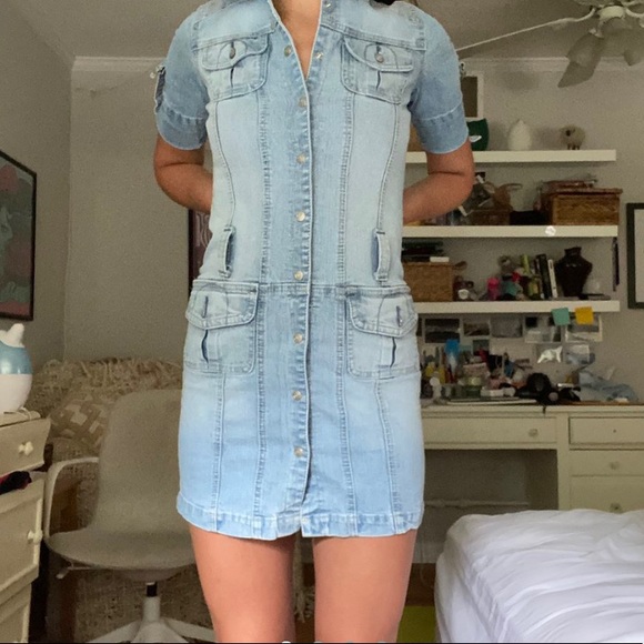 Dresses & Skirts - Denim mini dress youth M
